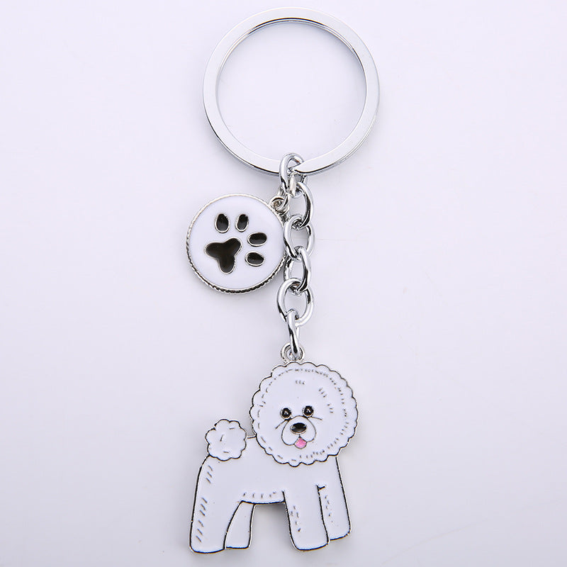 Wholesale Zinc Alloy Dog Keychain